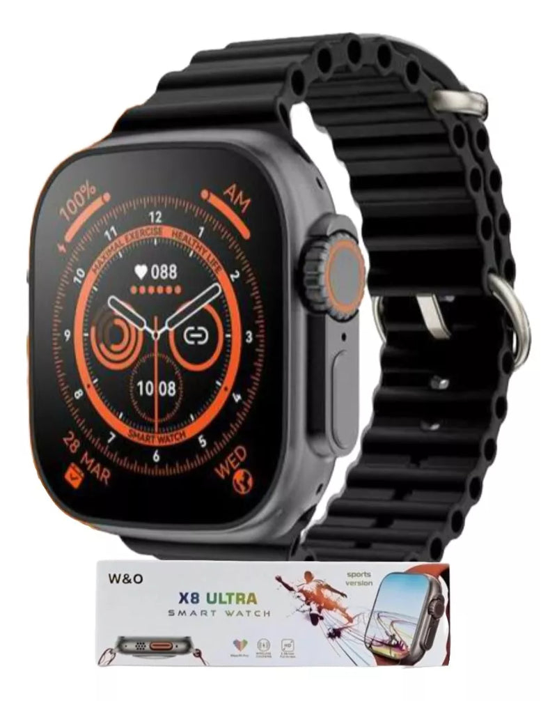 Relógio Smartwatch X8 Ultra Tela HD 49mm Laranja