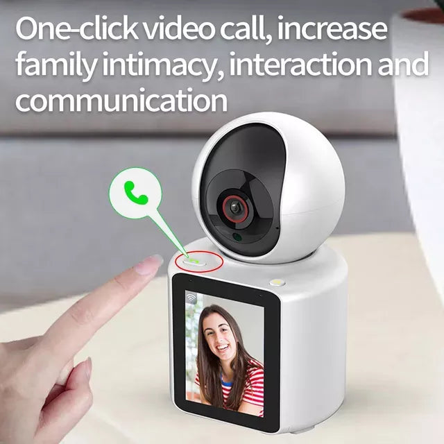 Câmera Wi-fi 4mp Monitor Idosos Crianças Vídeochamada