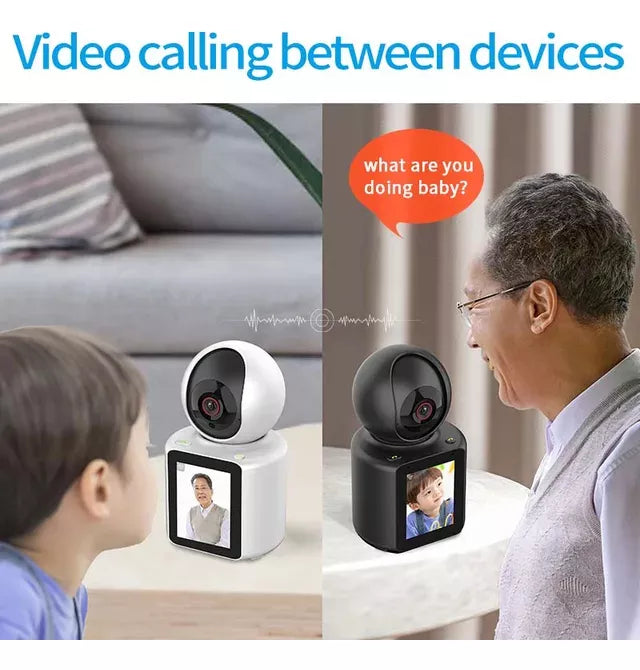 Câmera Wi-fi 4mp Monitor Idosos Crianças Vídeochamada