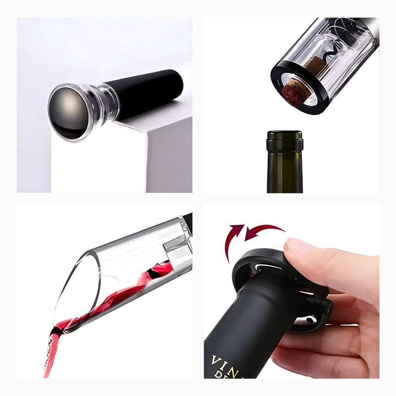 Kit Abridor de Vinho Elétrico Automático