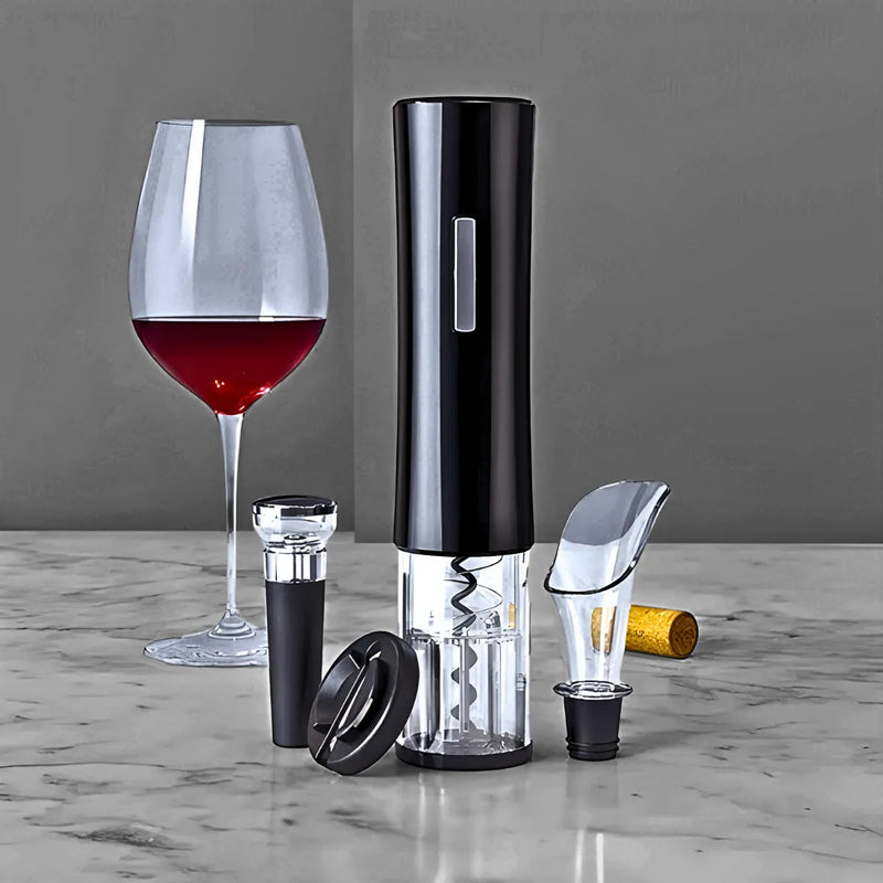 Kit Abridor de Vinho Elétrico Automático