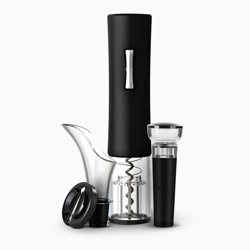 Kit Abridor de Vinho Elétrico Automático