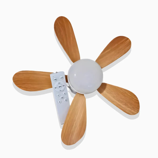 Luminária Ventilador Teto Controle Remoto 5 Pétalas