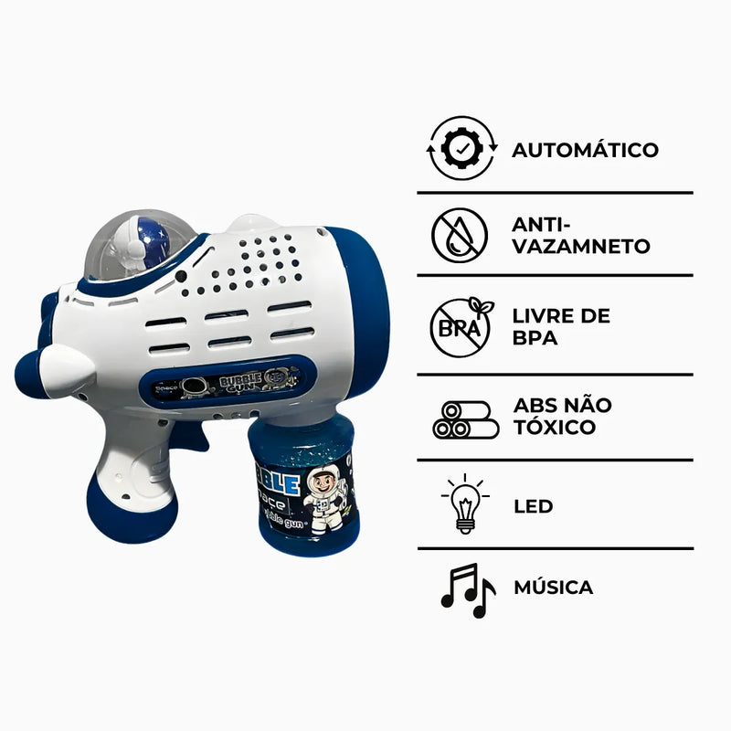 Pistola Bolhas de Sabão Espacial Astronauta