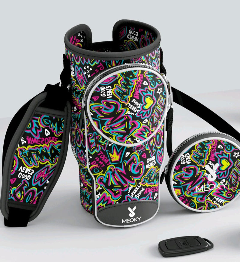 Bolsa Bag de Neoprene com Alça de Ombro, Capa Isolante para Copo 40 oz.