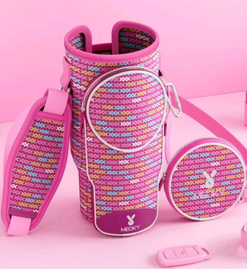 Bolsa Bag de Neoprene com Alça de Ombro, Capa Isolante para Copo 40 oz.
