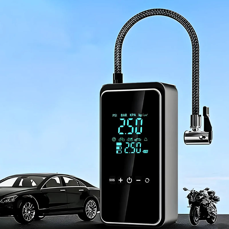 Bomba de Ar Portátil Automotiva sem Fio