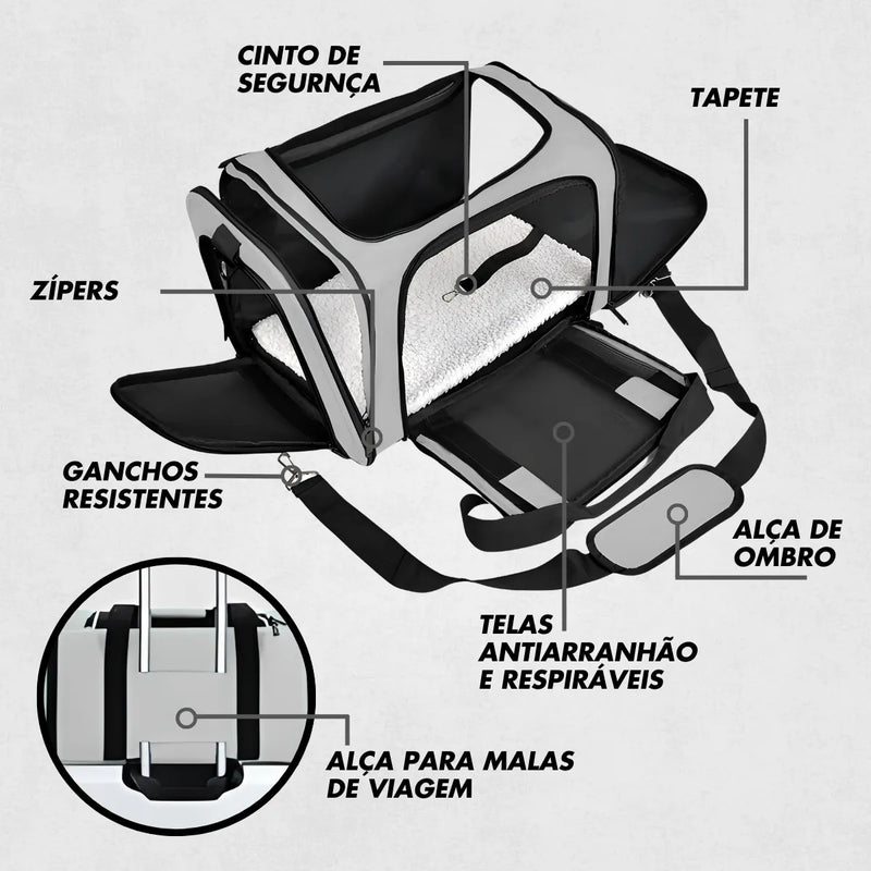 Bolsa de Viagem para Transporte Pet