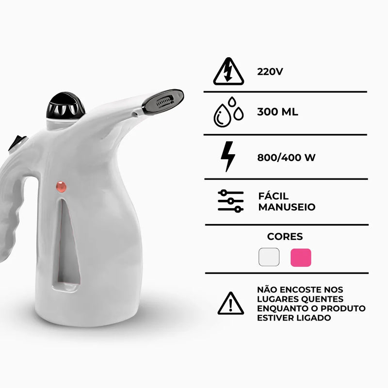 Ferro a Vapor 4 em 1 Roupas Domésticas e Cuidados Faciais